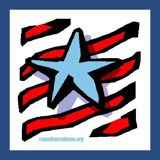 Blue star on red stripes